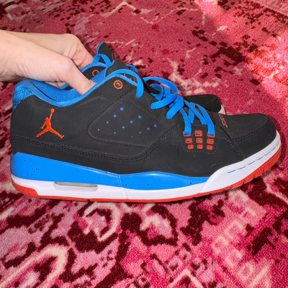 Black and Blue Air Jordan Sneakers 👟